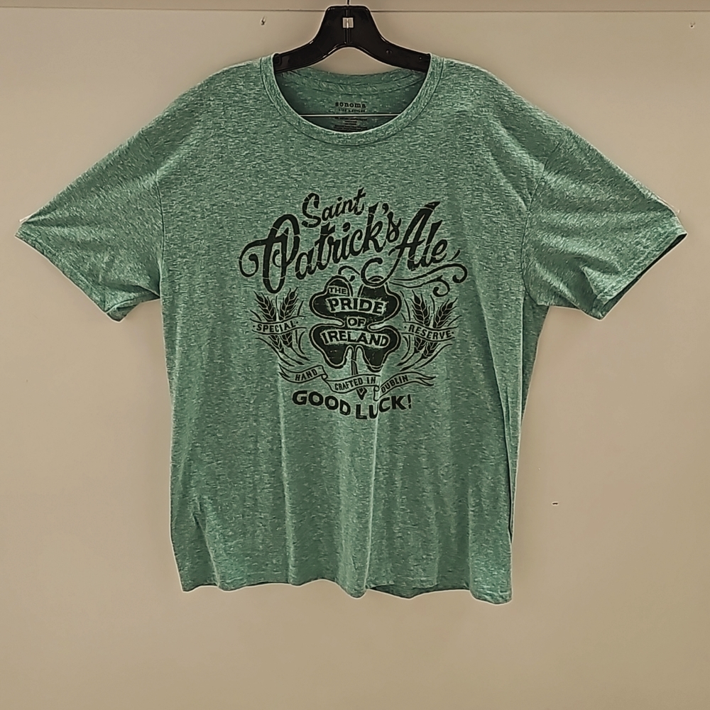 NWOT-Sonoma-Mens Irish "Saint Patrick's Ale" SS T-shirt